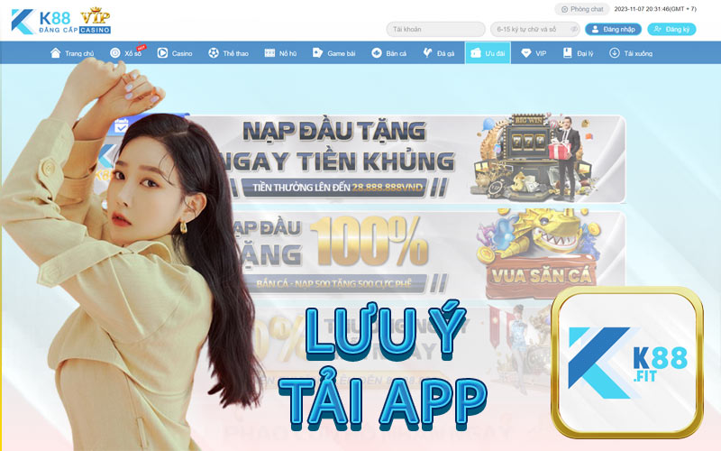 LƯU Ý TẢI APP