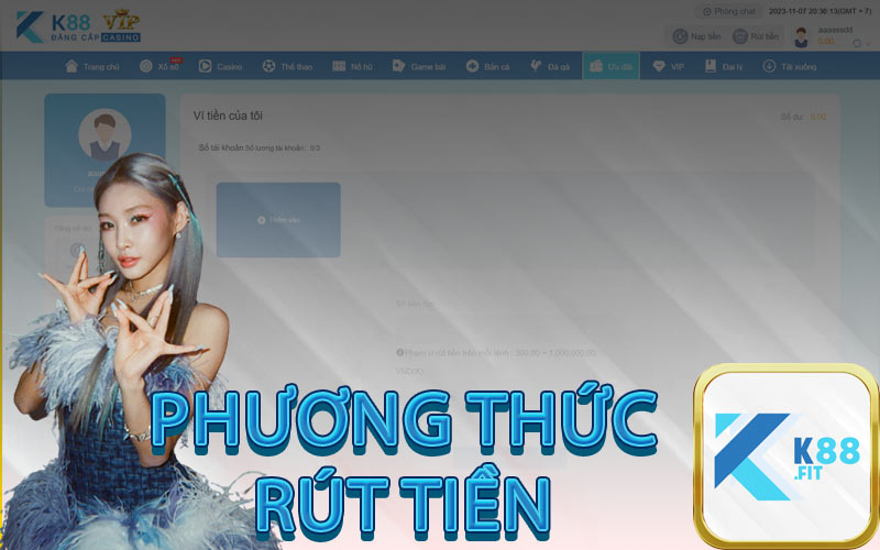 PHƯƠNG THỨC RÚT TIỀN